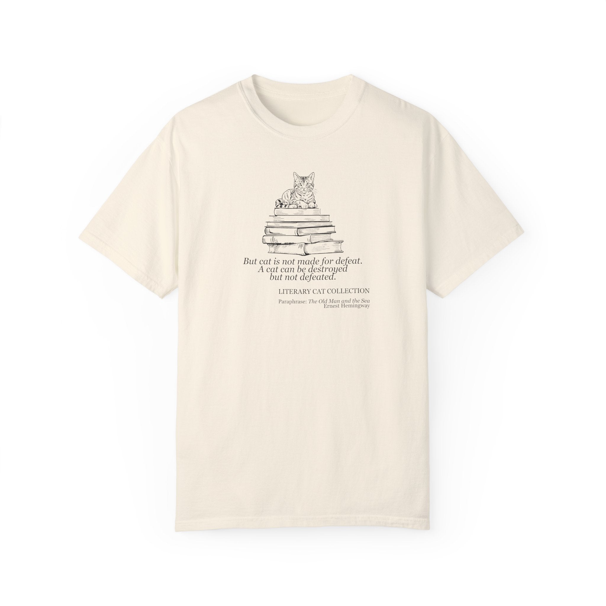 Literary Cat Unisex T-Shirt - The Old Man & the Sea - Clothing, T-shirts - EpiAl's Shop