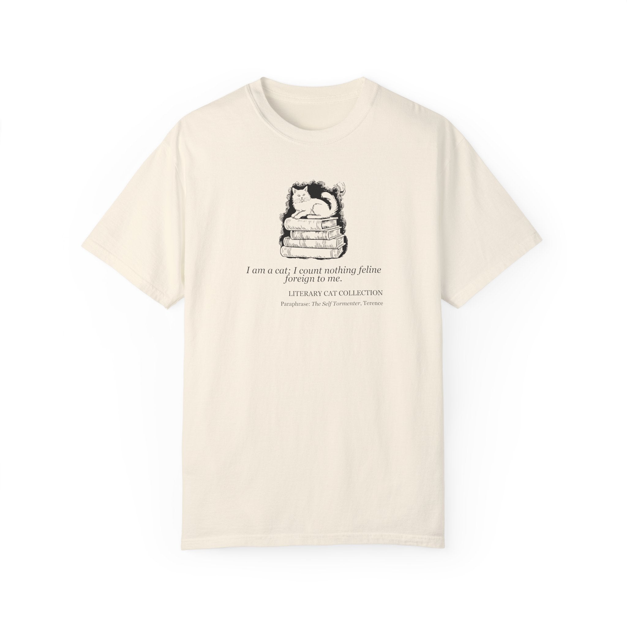 Literary Cat Unisex T-Shirt - The Self Tormenter - Clothing, T-shirts - EpiAl's Shop