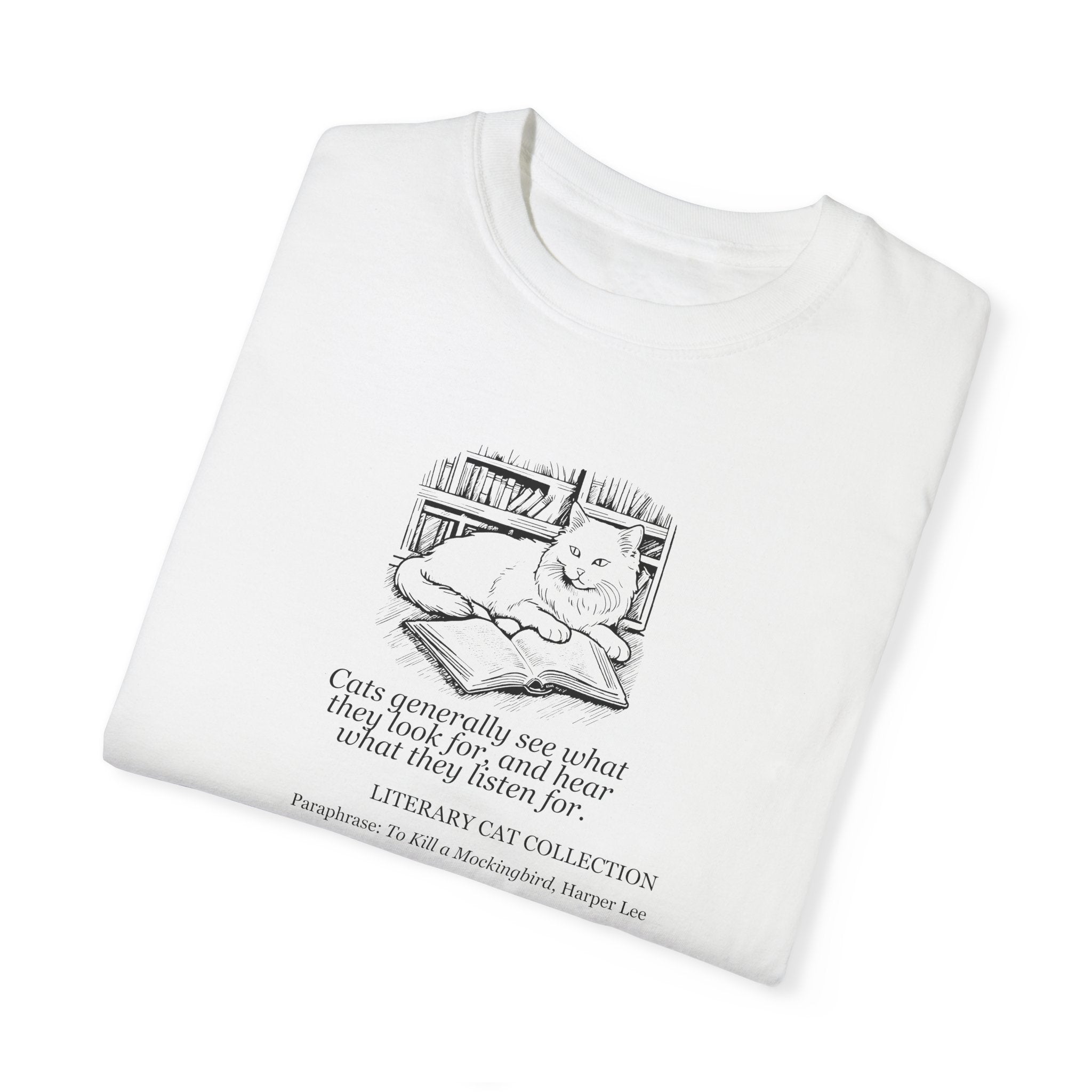 Literary Cat Unisex T-Shirt - To Kill a Mockingbird 2 - Clothing, T-shirts - EpiAl's Shop