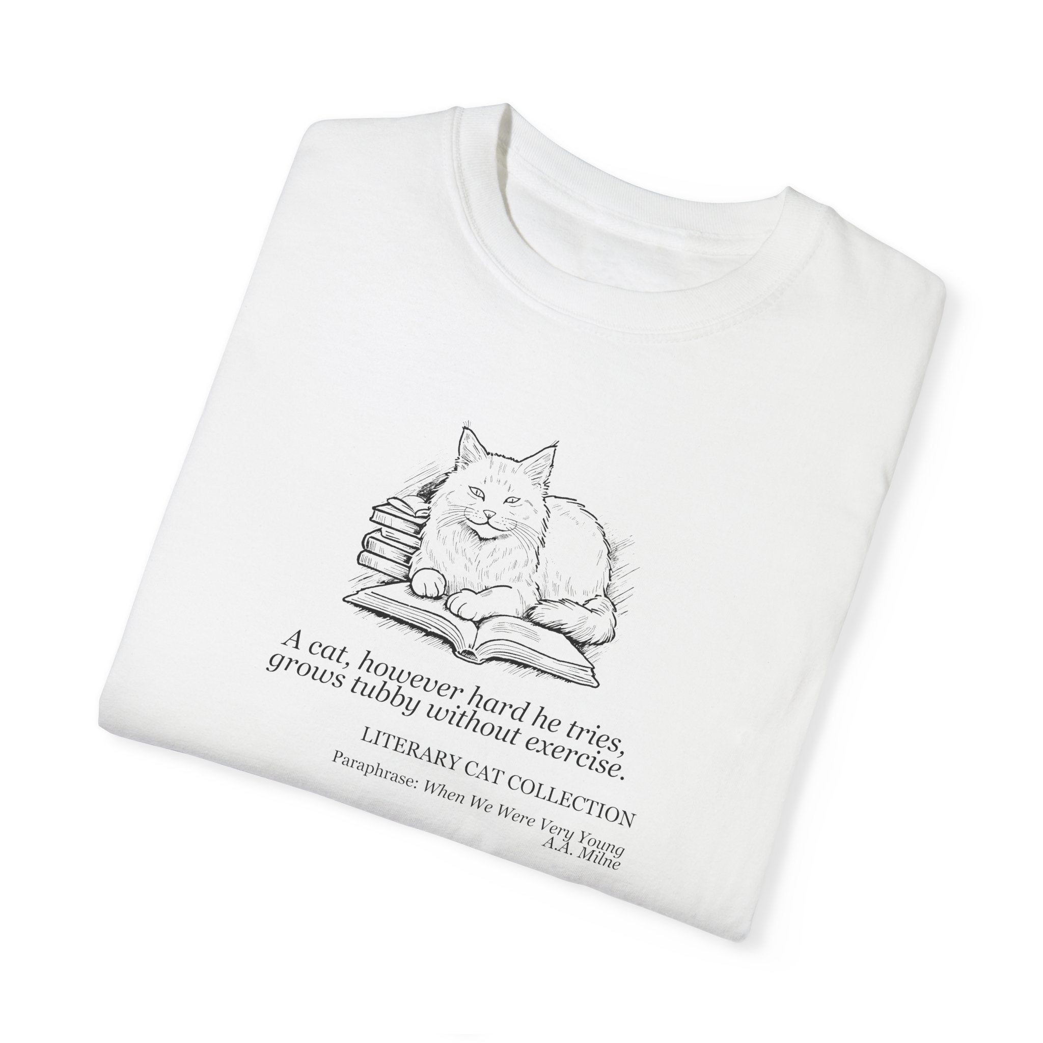 Literary Cat Unisex T-Shirt - When We Were Very Young - Clothing, T-shirts - EpiAl's Shop