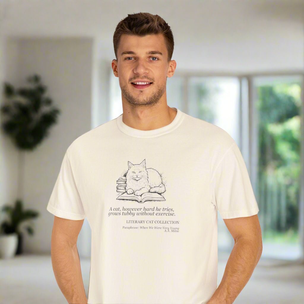 Literary Cat Unisex T-Shirt - When We Were Very Young - Clothing, T-shirts - EpiAl's Shop