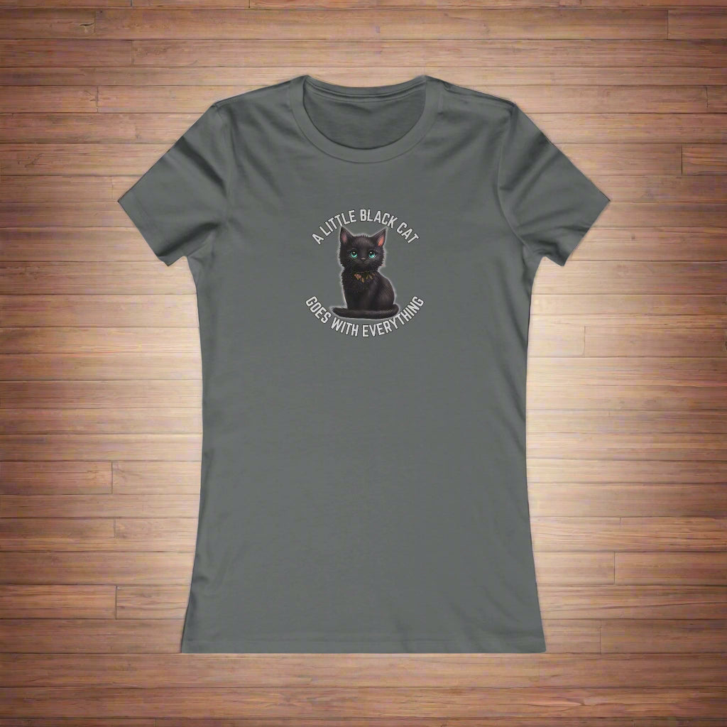 Little Black Cat Women's Favorite Tee - T - Shirt - Epileptic Al’s Shop