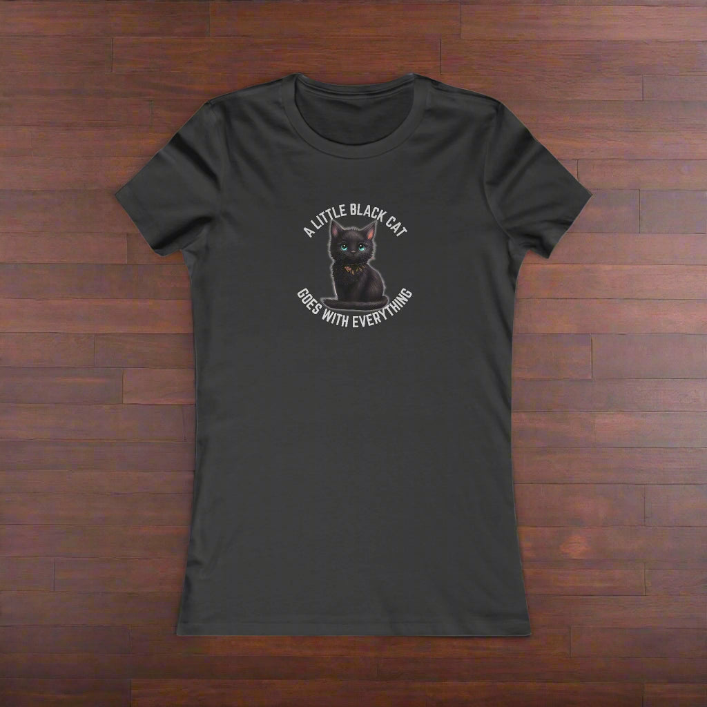 Little Black Cat Women's Favorite Tee - T - Shirt - Epileptic Al’s Shop