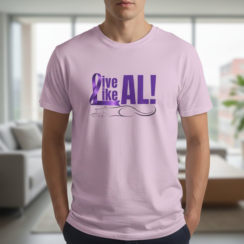 Live Like AL T-Shirt – Epilepsy Awareness Cat Tee - Clothing, Unisex, T-Shirts - EpiAl's Shop