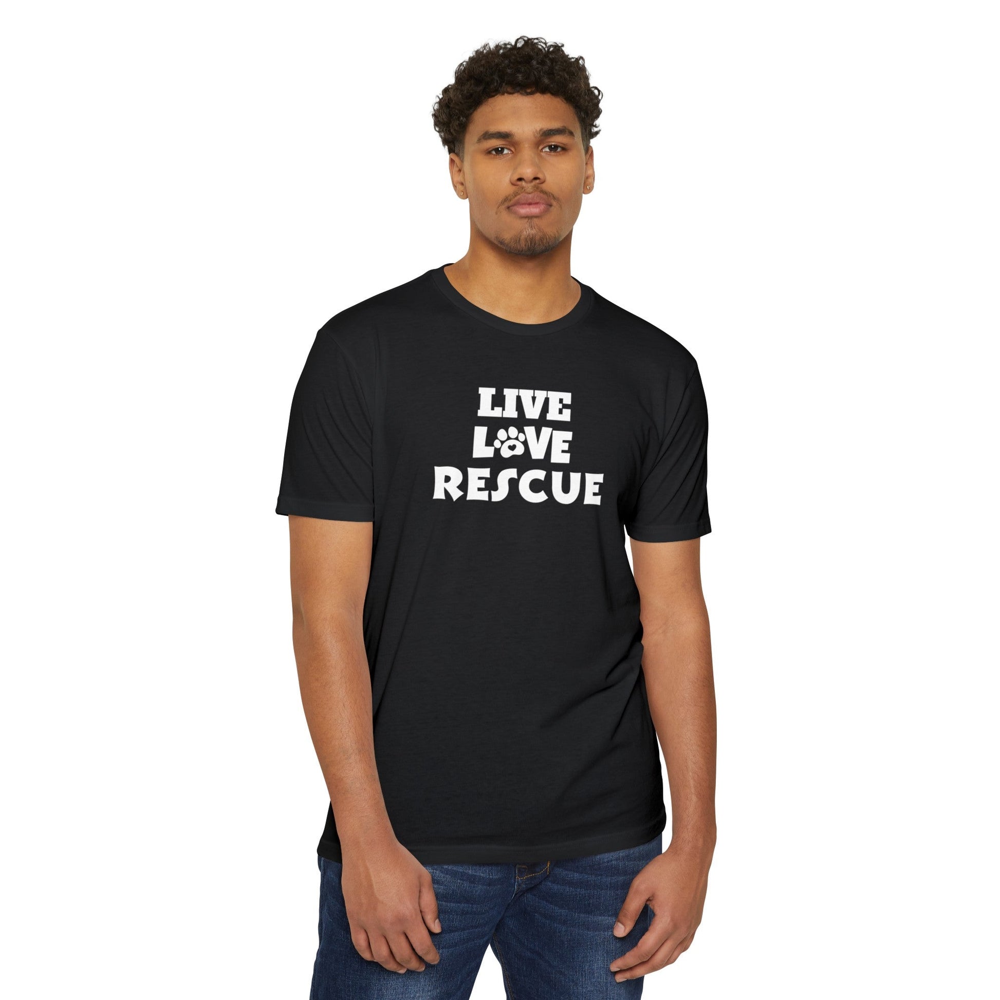 Live Love Rescue Unisex CVC Jersey T - shirt - T - Shirt - Epileptic Al’s Shop