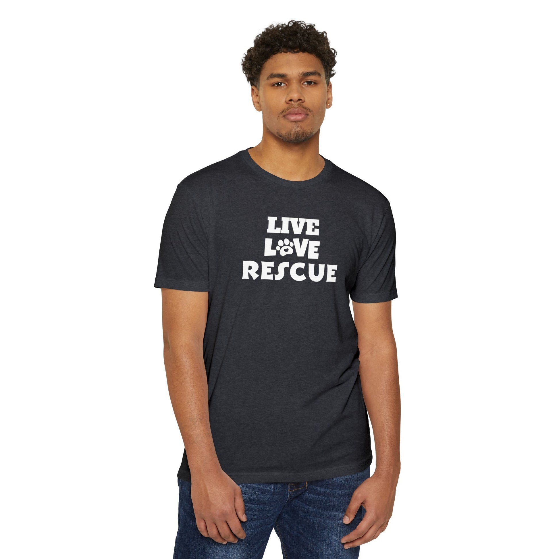 Live Love Rescue Unisex CVC Jersey T - shirt - T - Shirt - Epileptic Al’s Shop