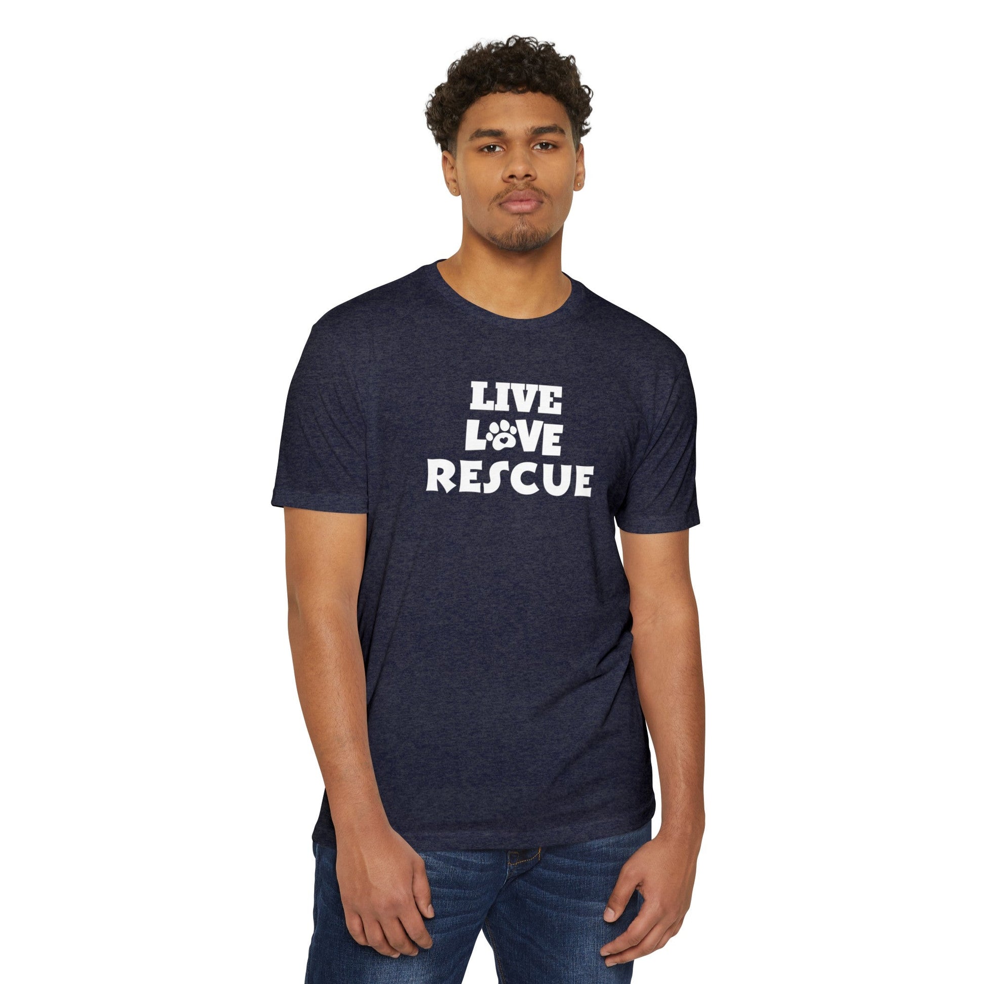 Live Love Rescue Unisex CVC Jersey T - shirt - T - Shirt - Epileptic Al’s Shop