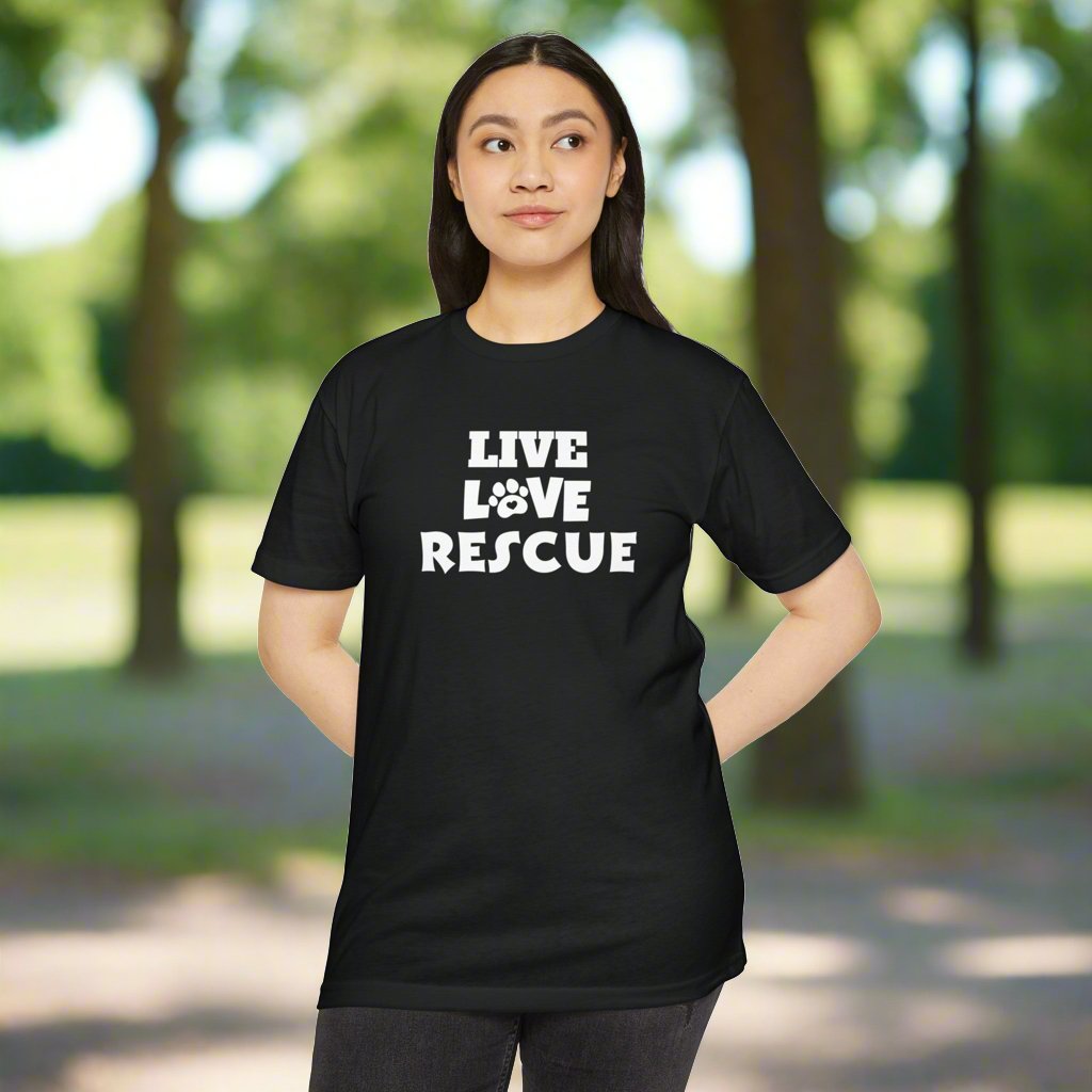 Live Love Rescue Unisex CVC Jersey T - shirt - T - Shirt - Epileptic Al’s Shop