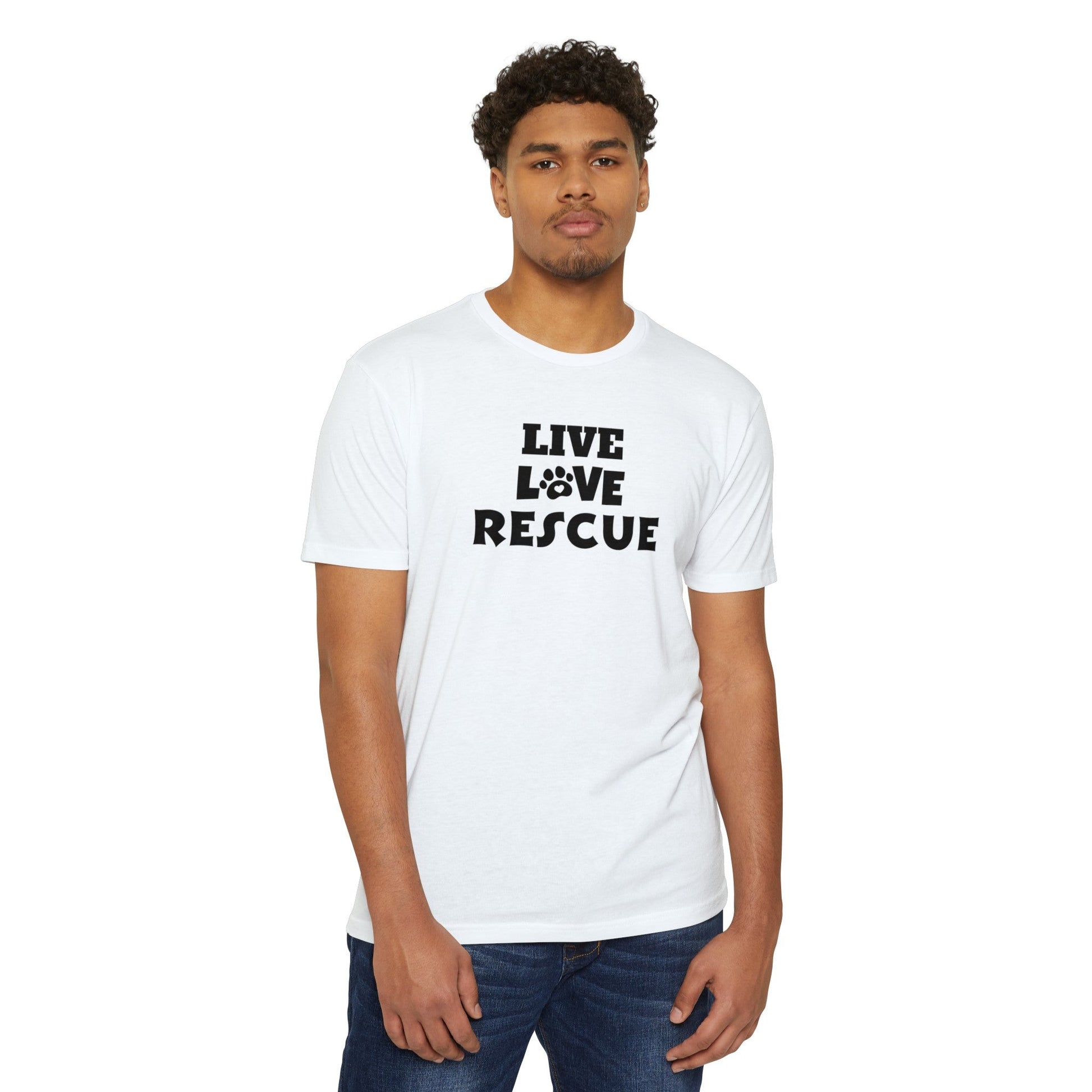 Live Love Rescue Unisex CVC Jersey T - shirt - T - Shirt - Epileptic Al’s Shop