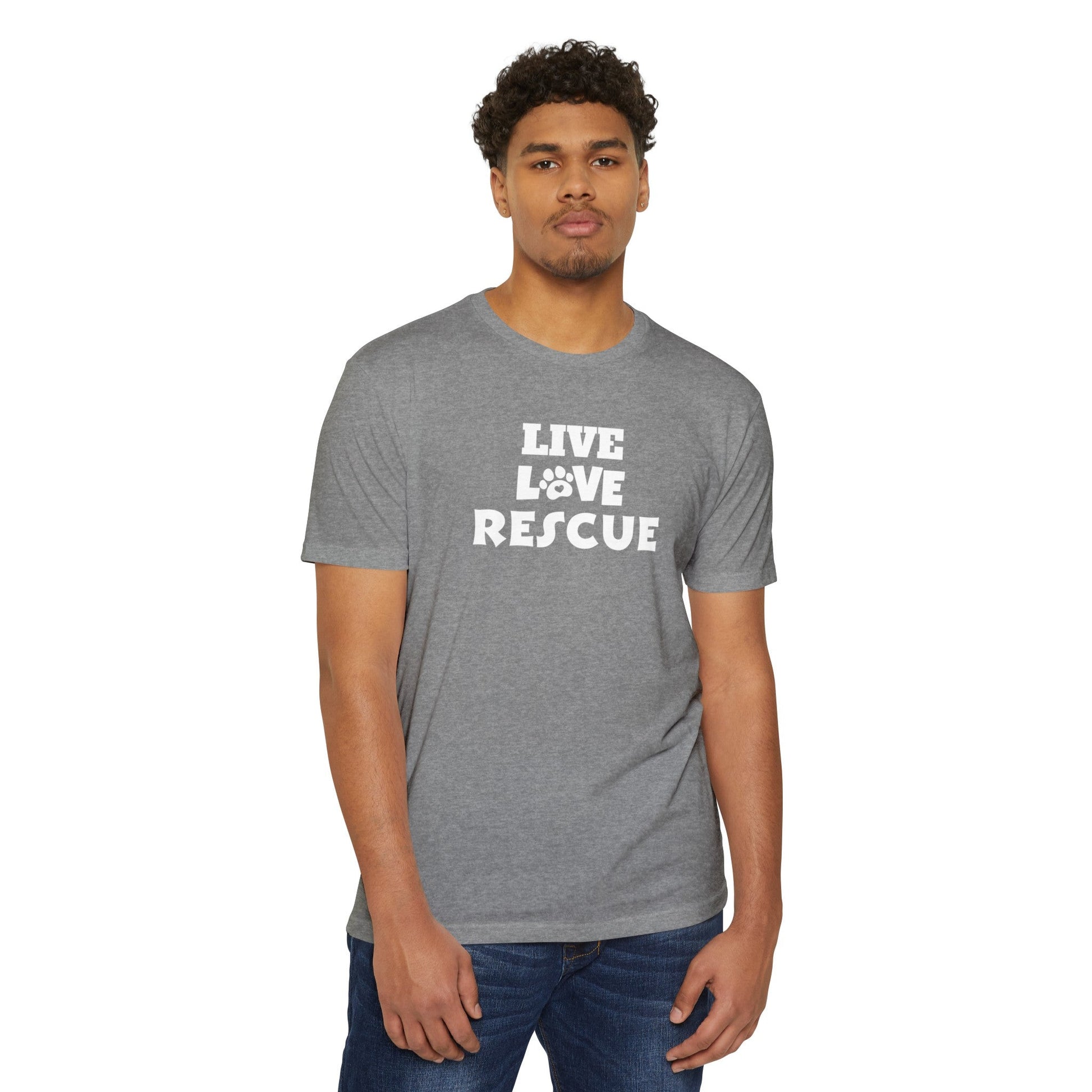 Live Love Rescue Unisex CVC Jersey T - shirt - T - Shirt - Epileptic Al’s Shop
