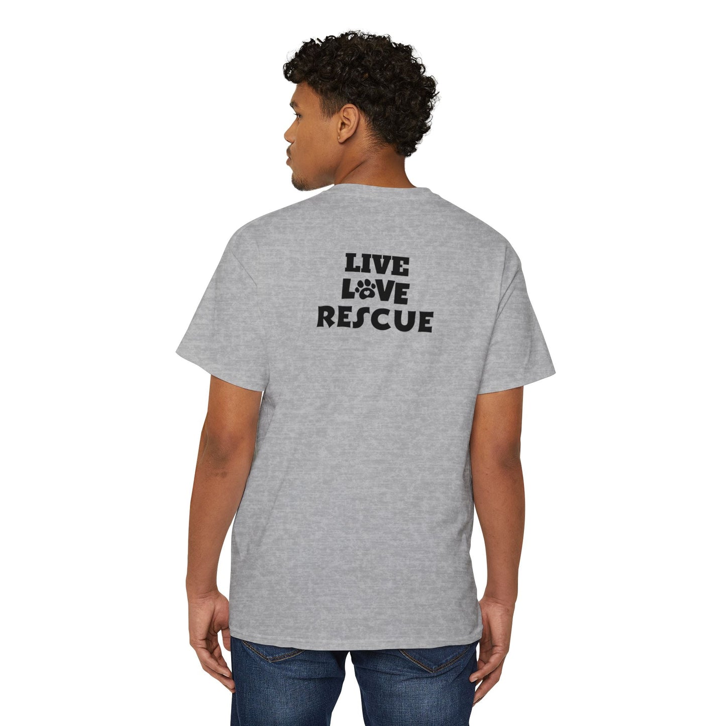 Live Love Rescue Unisex Heavy Cotton Pocket Tee - T - Shirt - Epileptic Al’s Shop
