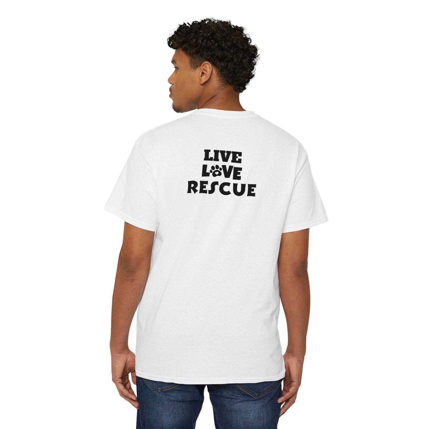 Live Love Rescue Unisex Heavy Cotton Pocket Tee - T - Shirt - Epileptic Al’s Shop