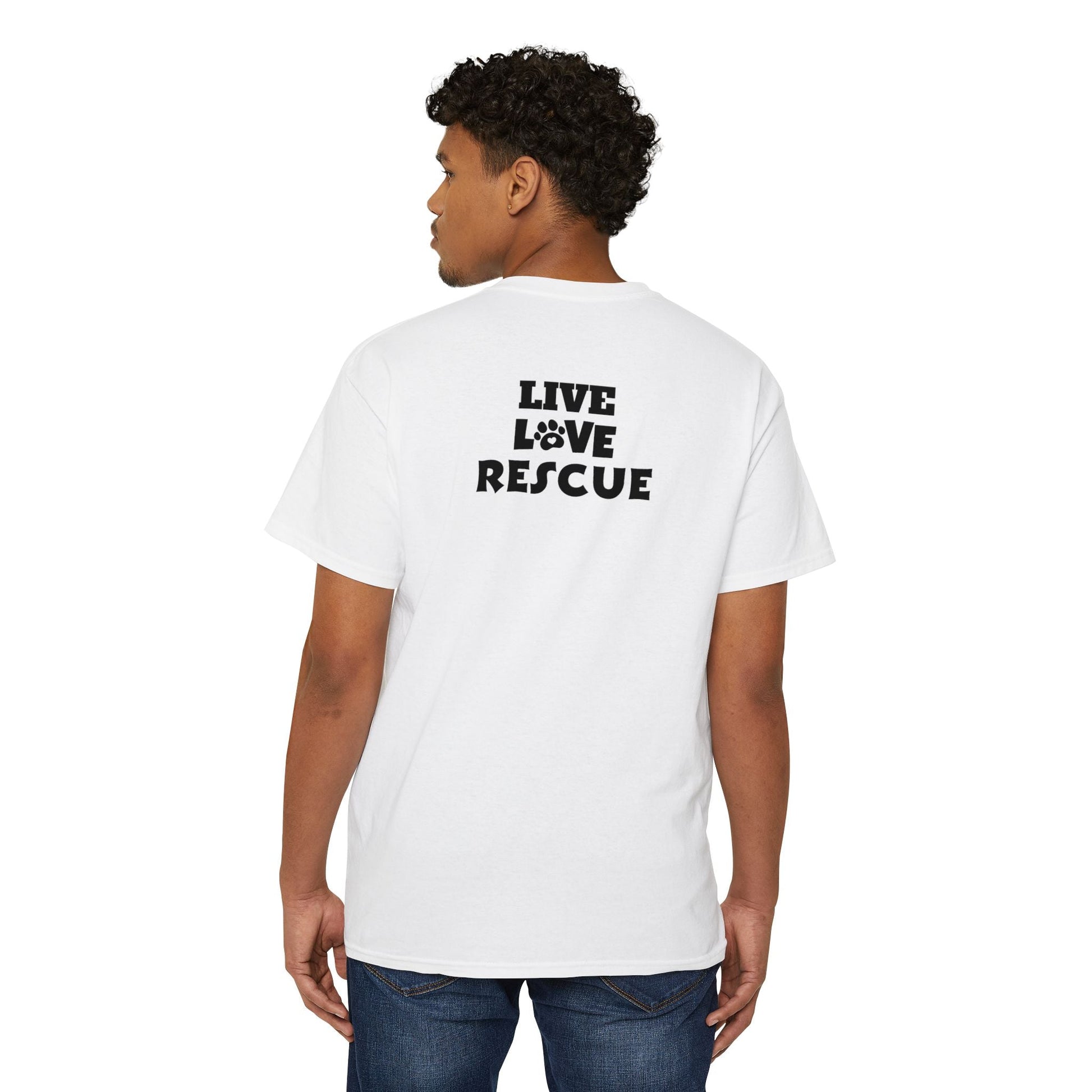 Live Love Rescue Unisex Heavy Cotton Pocket Tee - T - Shirt - Epileptic Al’s Shop