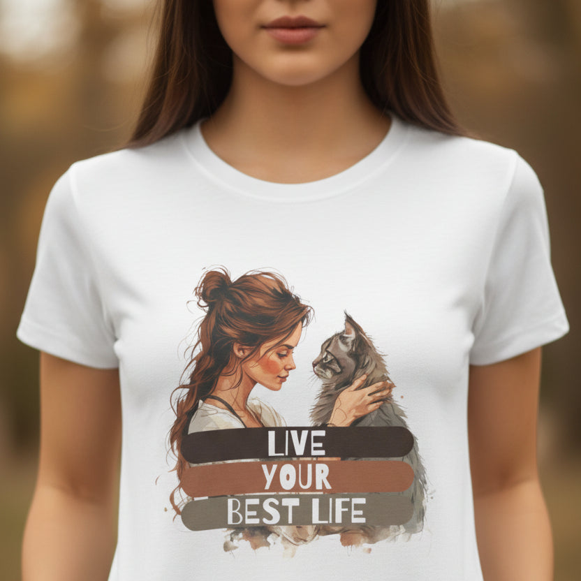 Live Your Best Life Women's Softstyle Tee - Clothing, T-shirts - EpiAl's Shop