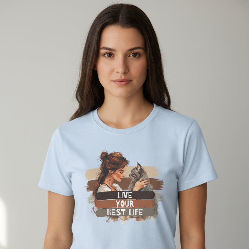 Live Your Best Life Women's Softstyle Tee - Clothing, T-shirts - EpiAl's Shop