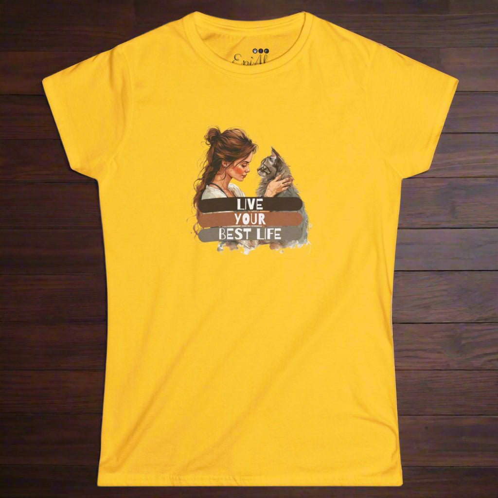 Live Your Best Life Women's Softstyle Tee - Clothing, T-shirts - EpiAl's Shop