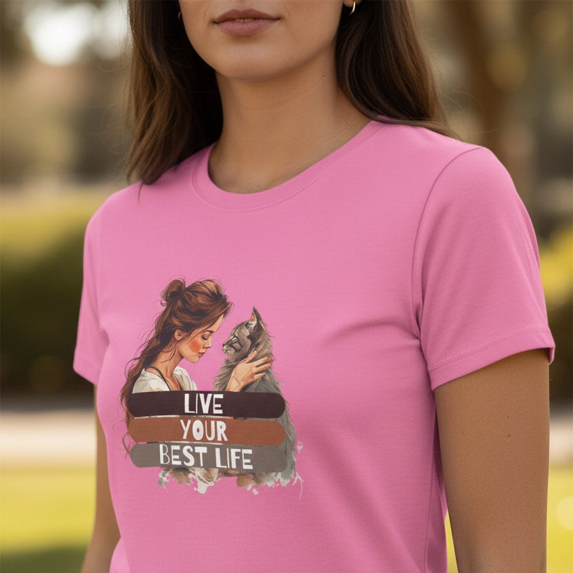 Live Your Best Life Women's Softstyle Tee - Clothing, T-shirts - EpiAl's Shop
