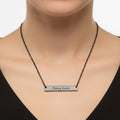 Living Aware — Engraved Bar Necklace - Jewelry, Necklaces - EpiAl's Shop