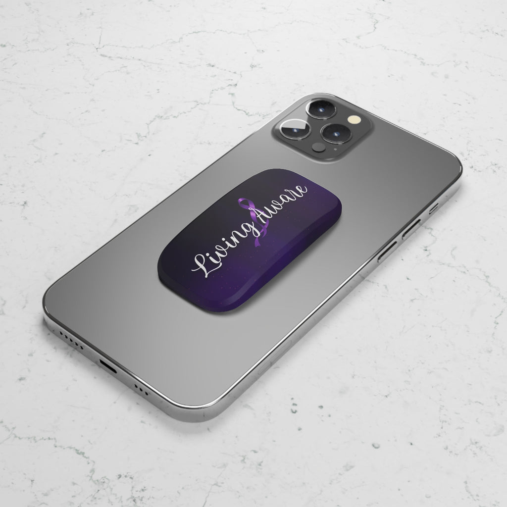 Living Aware Phone Grip & Kickstand – Epilepsy Awareness - Stands, Phone - EpiAl's Shop