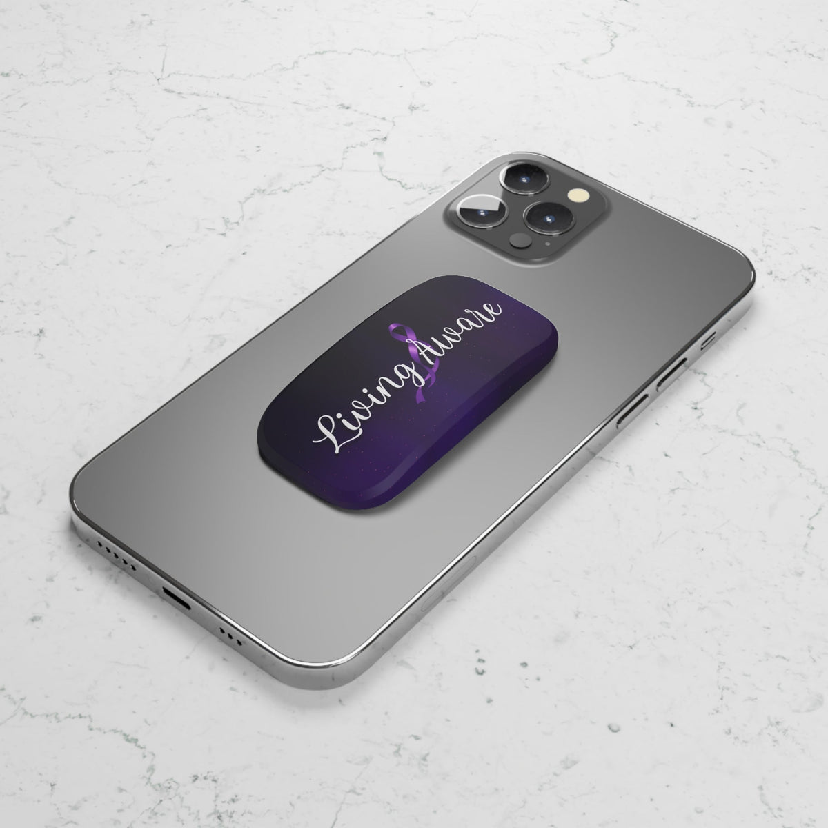 Living Aware Phone Grip & Kickstand – Epilepsy Awareness - Stands, Phone - EpiAl's Shop