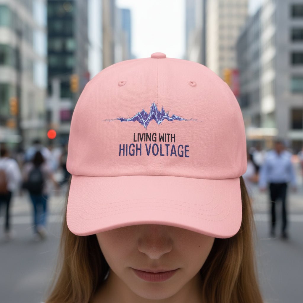Living With High Voltage – Epilepsy Awareness Hat - Hats, Baseball & Trucker - EpiAl's Shop