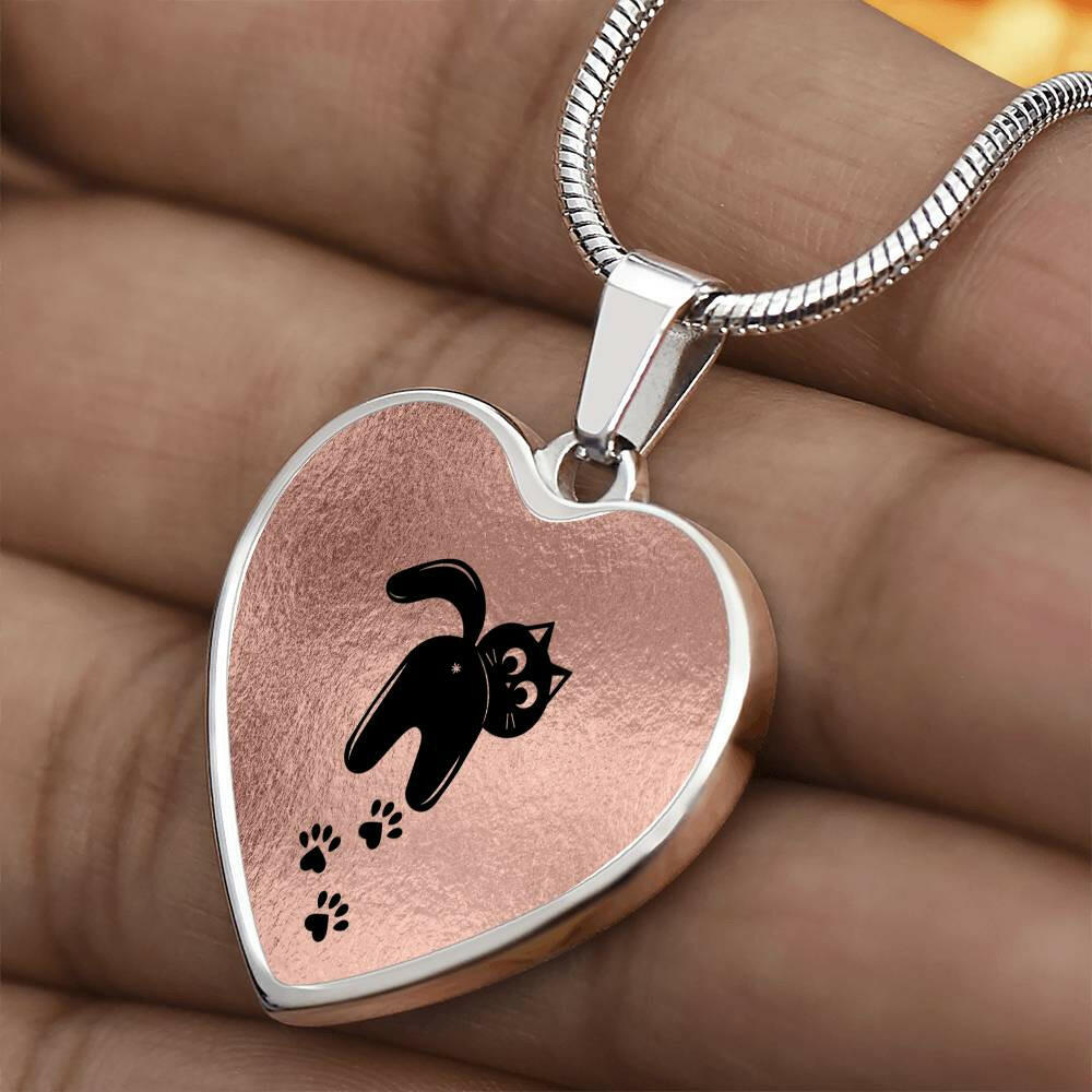 Looking Back Cat Necklace - Jewelry - Epileptic Al’s Shop