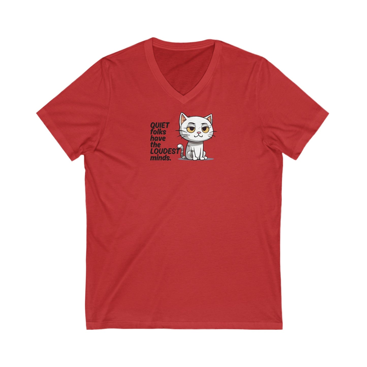 Loud Minds Unisex Jersey Short Sleeve V - Neck Tee - V - neck - Epileptic Al’s Shop