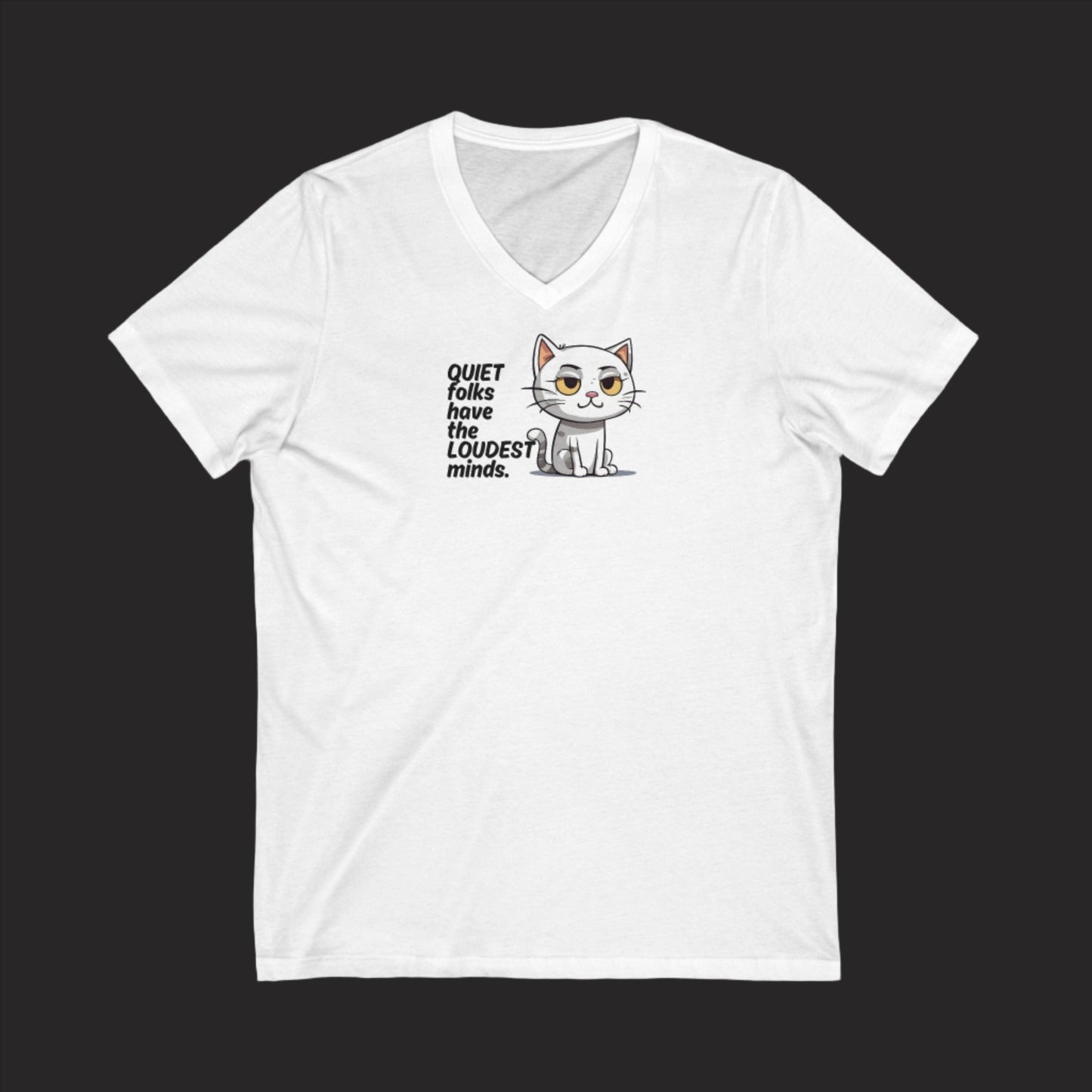 Loud Minds Unisex Jersey Short Sleeve V - Neck Tee - V - neck - Epileptic Al’s Shop