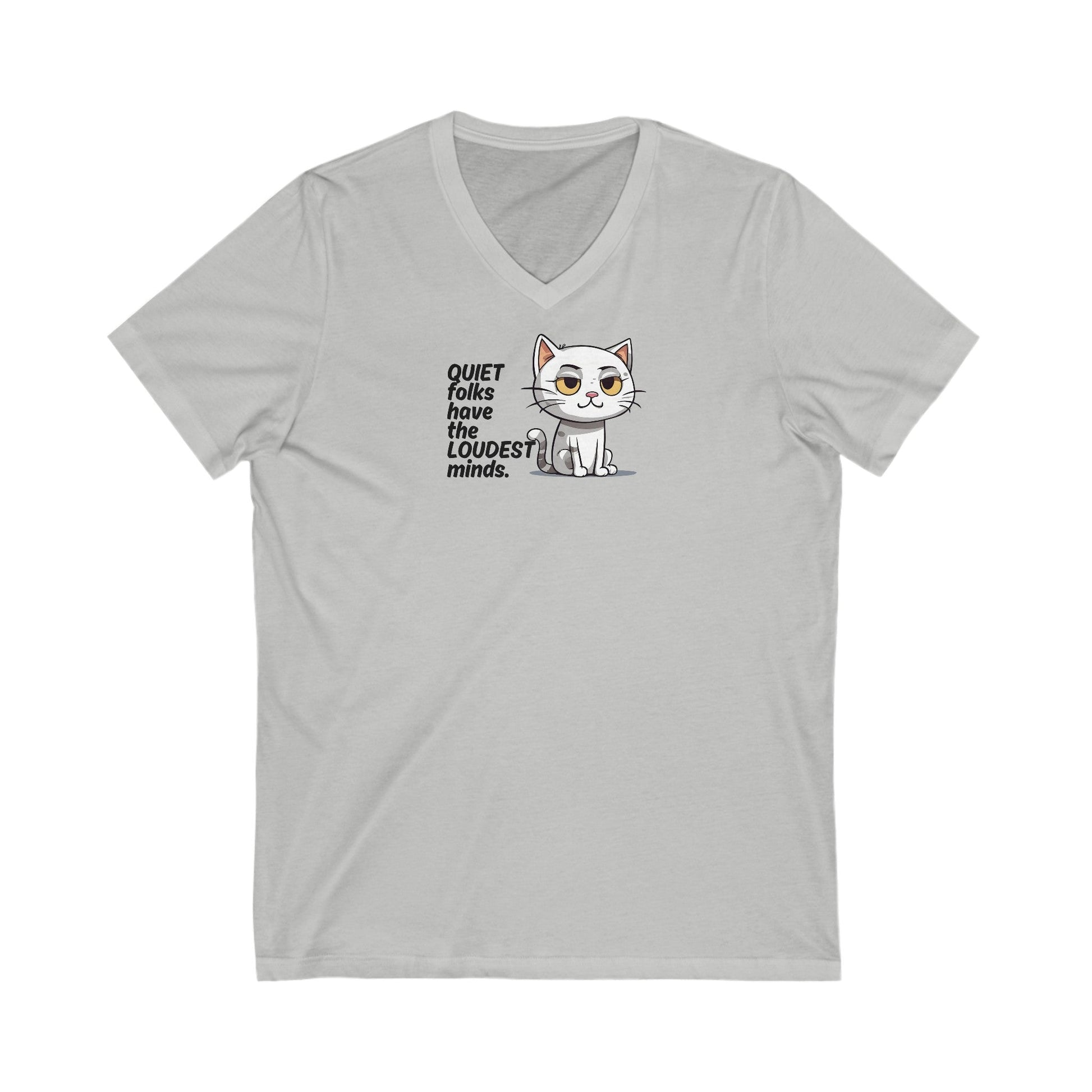 Loud Minds Unisex Jersey Short Sleeve V - Neck Tee - V - neck - Epileptic Al’s Shop