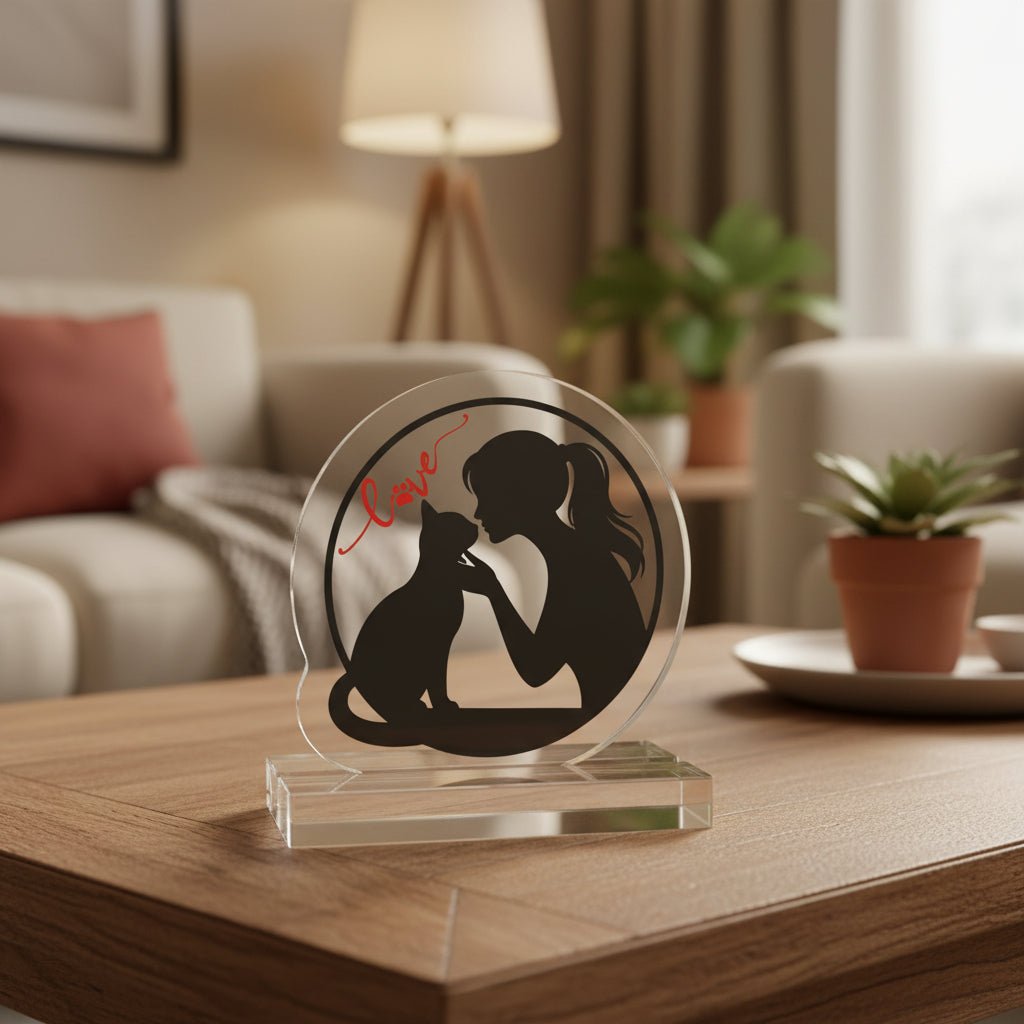 Love, But Make It Cat – Acrylic Standee - Decor, Artwork, Plaques - EpiAl's Shop