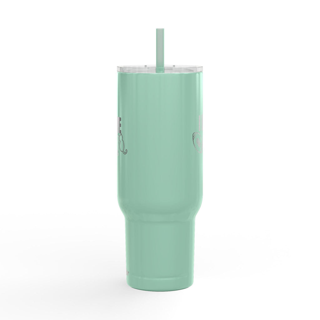 Love Football & Cats Engraved Insulated Travel Tumbler - Drinkware, Travel Mugs - EpiAl's Shop