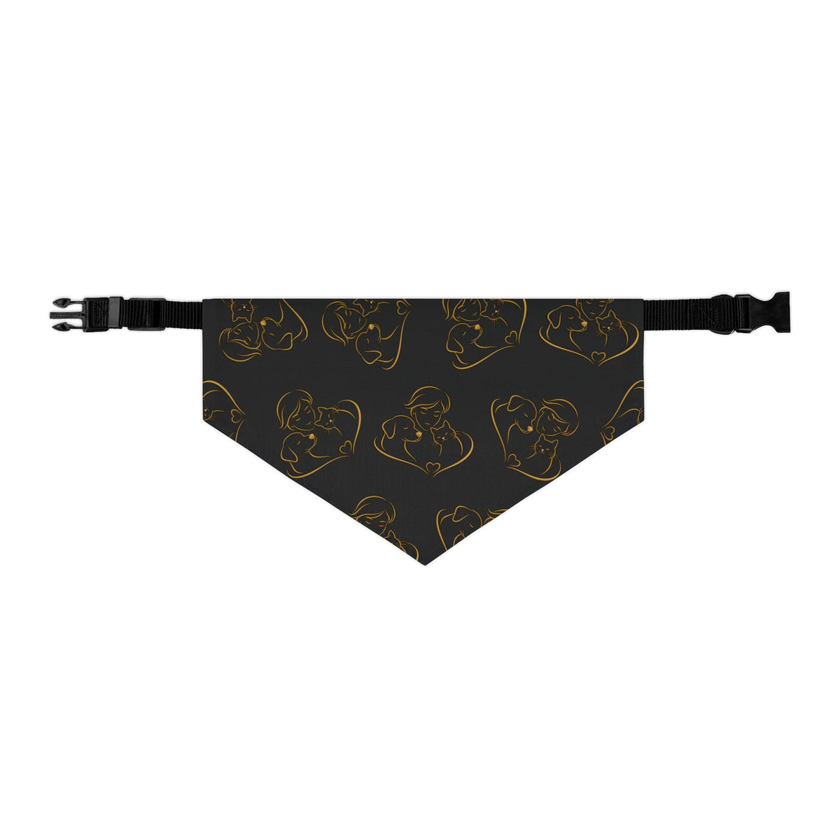 Love Line Art Dog Bandana – Person, Dog & Cat Design - Pet Supplies, Collars & Accessories - EpiAl's Shop