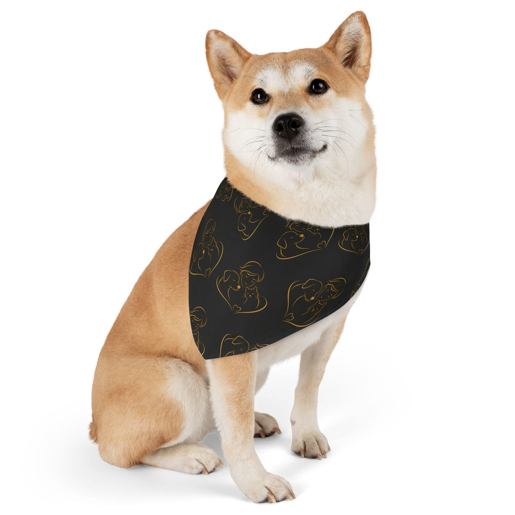 Love Line Art Dog Bandana – Person, Dog & Cat Design - Pet Supplies, Collars & Accessories - EpiAl's Shop