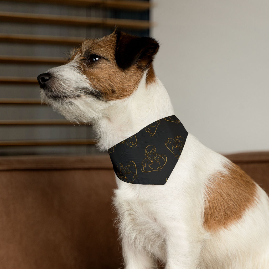 Love Line Art Dog Bandana – Person, Dog & Cat Design - Pet Supplies, Collars & Accessories - EpiAl's Shop