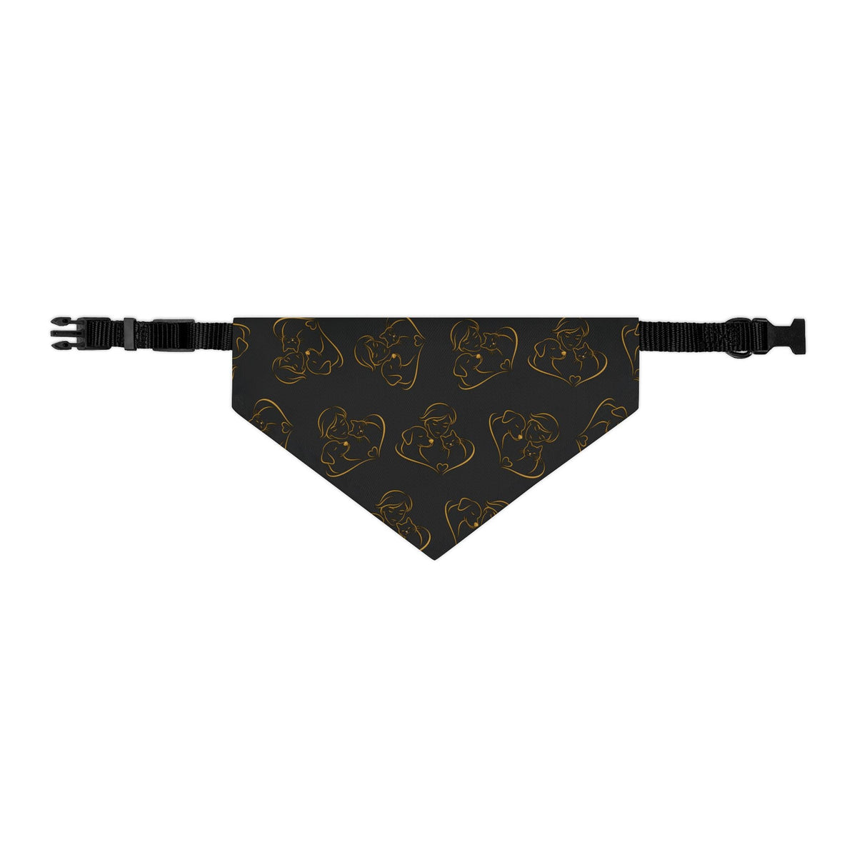 Love Line Art Dog Bandana – Person, Dog & Cat Design - Pet Supplies, Collars & Accessories - EpiAl's Shop