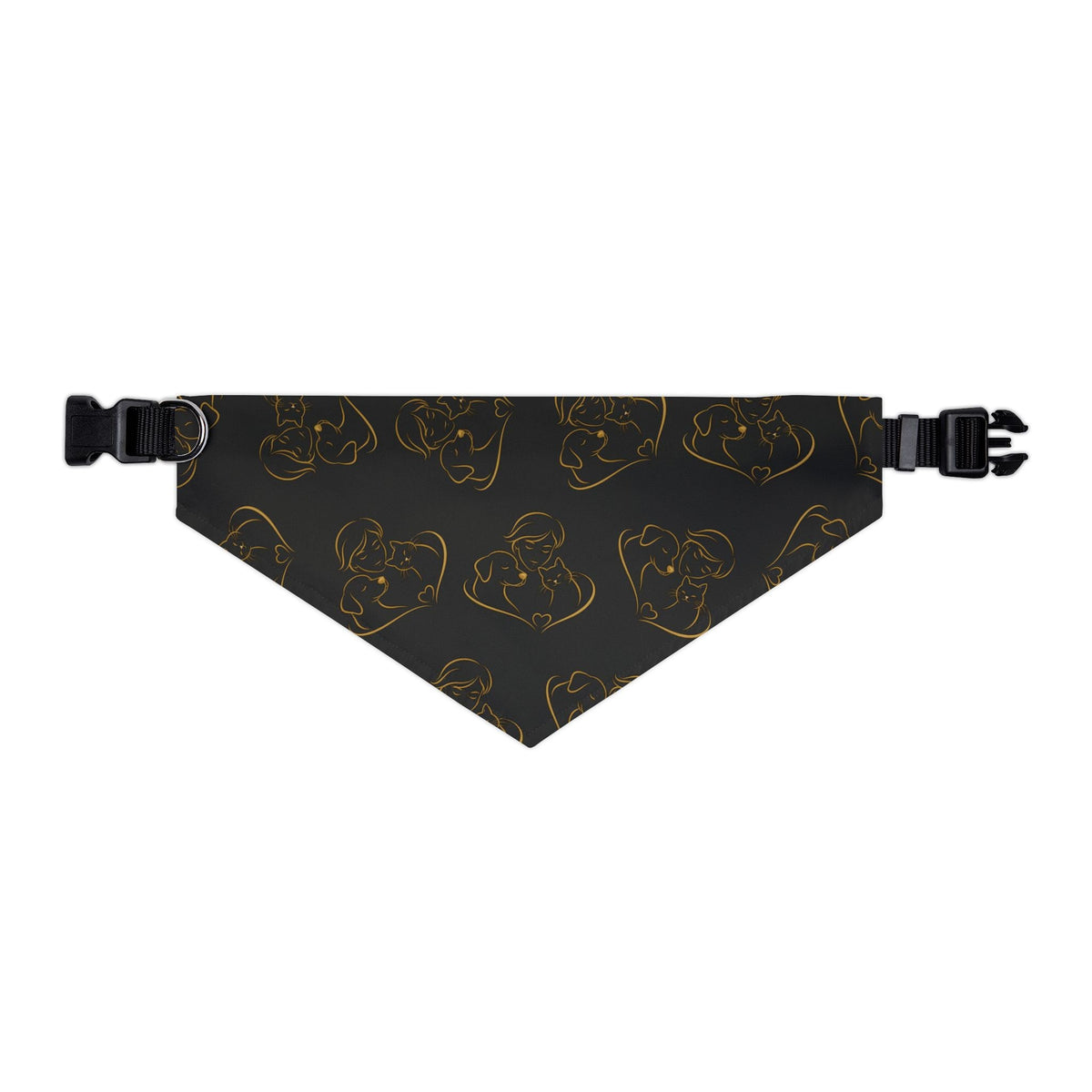 Love Line Art Dog Bandana – Person, Dog & Cat Design - Pet Supplies, Collars & Accessories - EpiAl's Shop