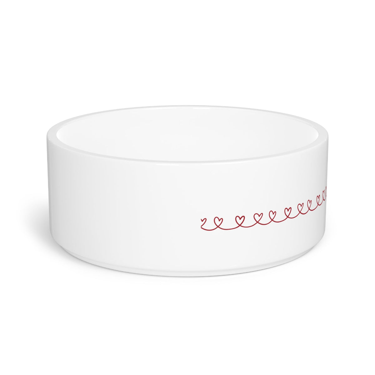 Love Line Ceramic Cat Bowl | Cat Love Design - Pet Supplies, Bowls - EpiAl's Shop
