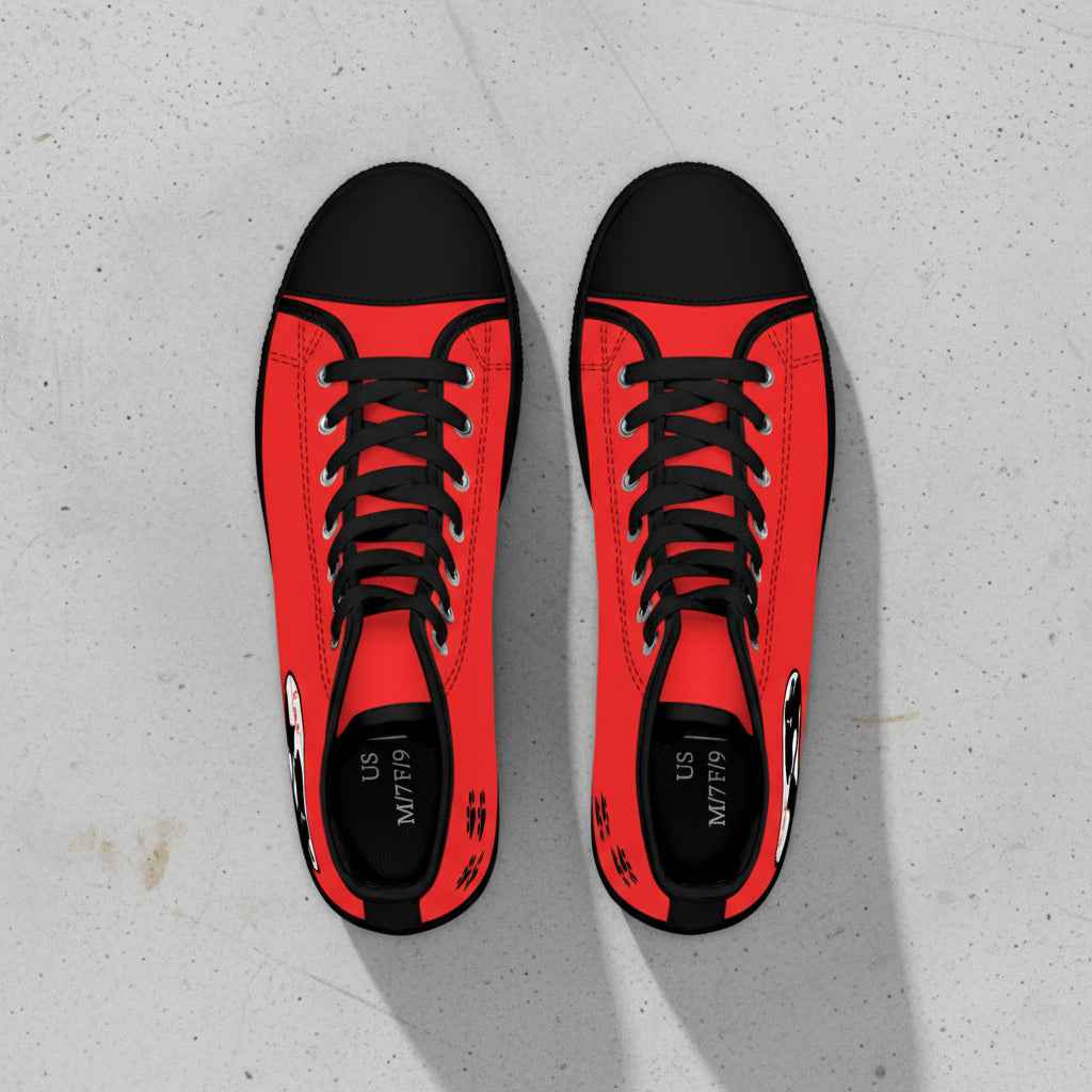 Love & Pawprints High-Top Sneakers – Cat Lover Statement Shoes - Shoes, Sneakers - EpiAl's Shop