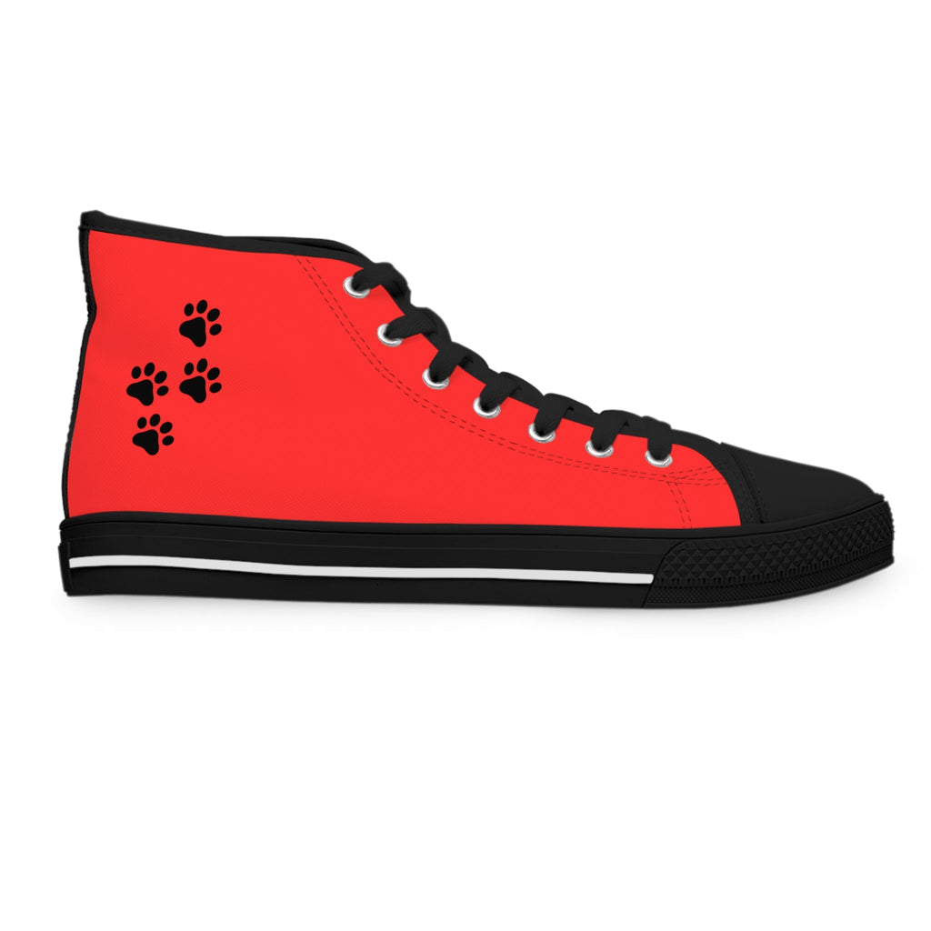 Love & Pawprints High-Top Sneakers – Cat Lover Statement Shoes - Shoes, Sneakers - EpiAl's Shop