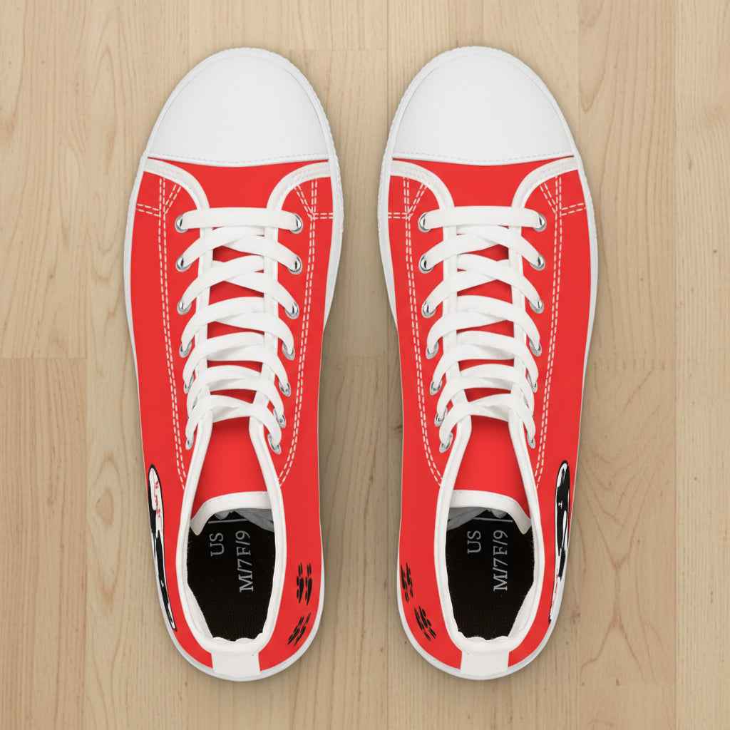 Love & Pawprints High-Top Sneakers – Cat Lover Statement Shoes - Shoes, Sneakers - EpiAl's Shop