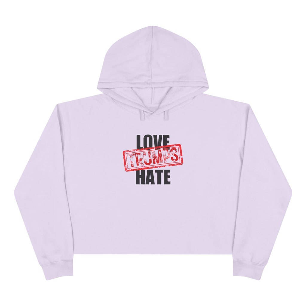 Love Trumps Hate Crop Hoodie - Clothing, Hoodies - EpiAl's Shop