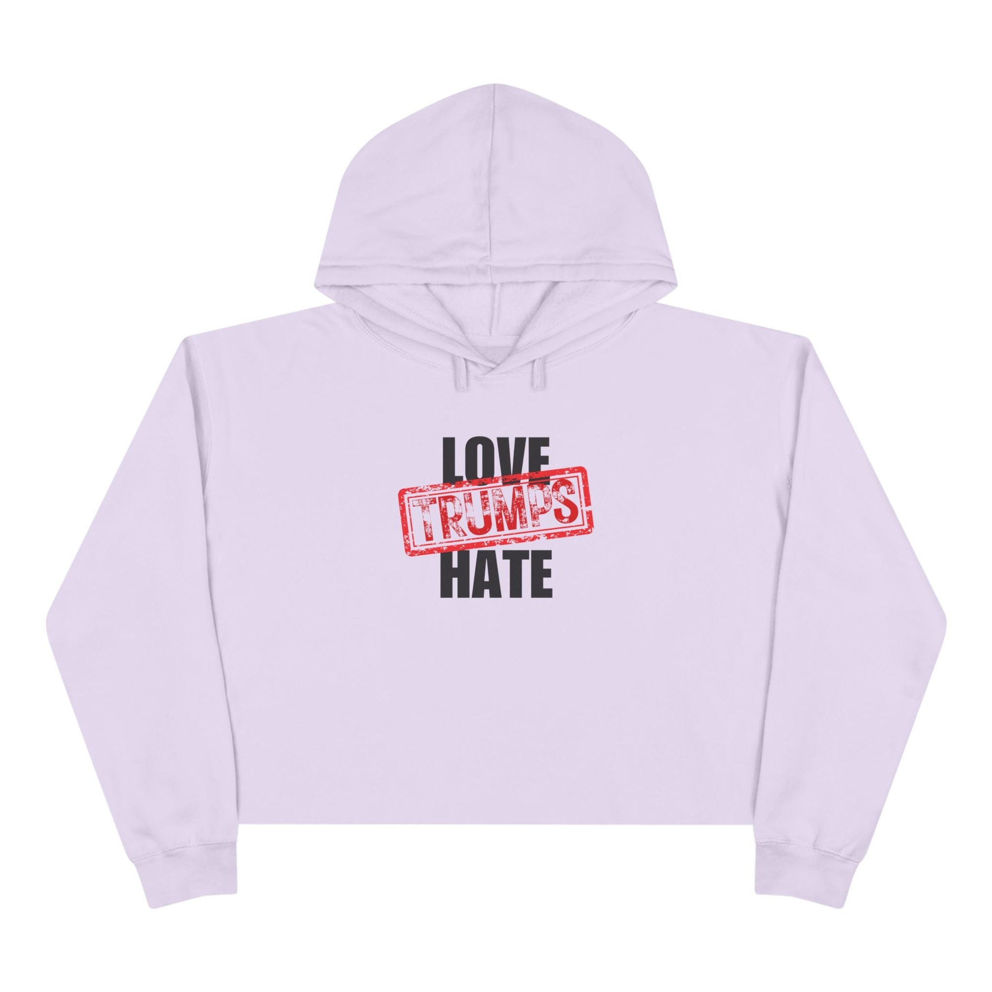 Love Trumps Hate Crop Hoodie - Clothing, Hoodies - EpiAl's Shop