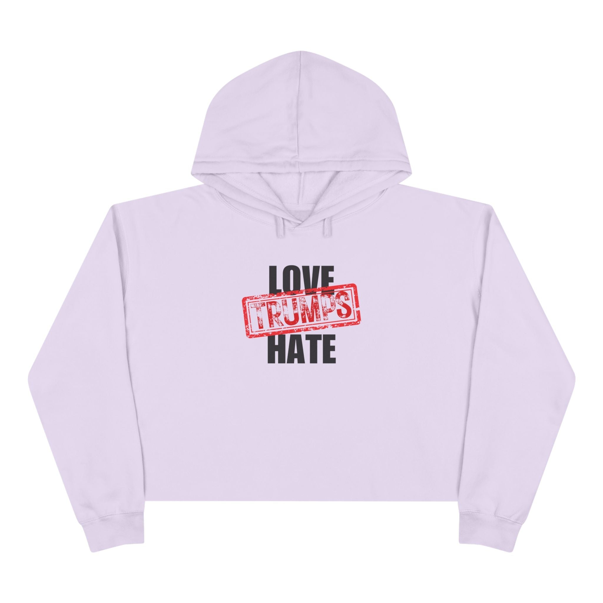 Love Trumps Hate Crop Hoodie - Clothing, Hoodies - EpiAl's Shop
