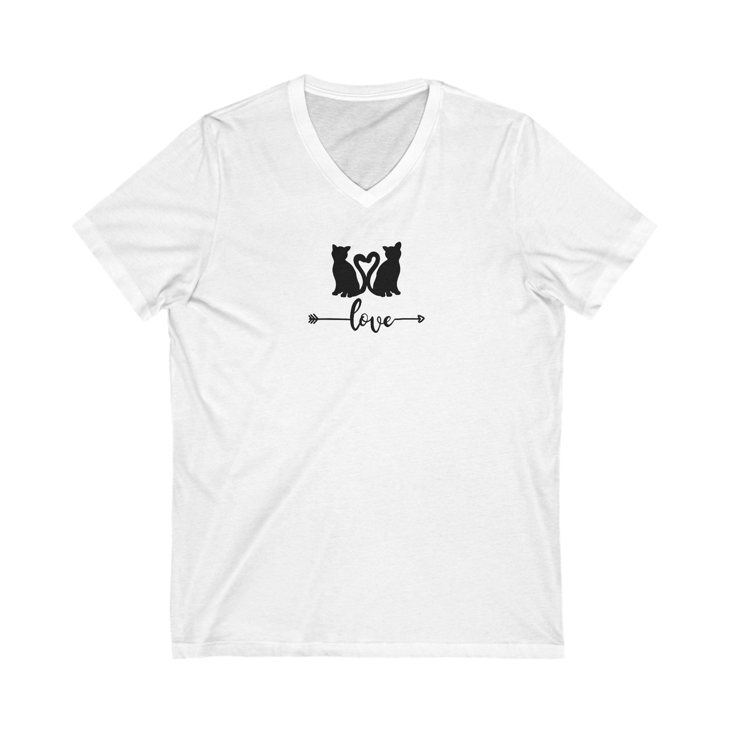 LOVE Unisex Jersey Short Sleeve V - Neck Tee - V - neck - Epileptic Al’s Shop