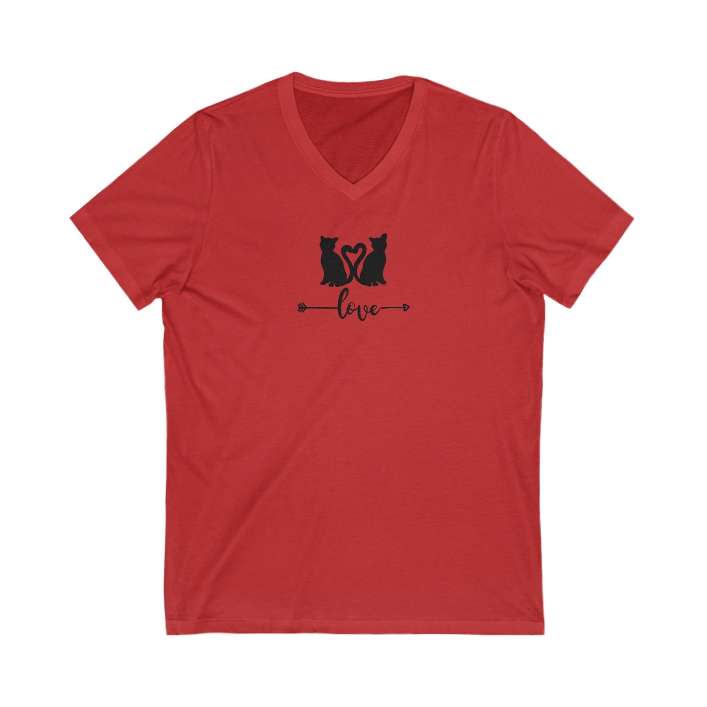 LOVE Unisex Jersey Short Sleeve V - Neck Tee - V - neck - Epileptic Al’s Shop