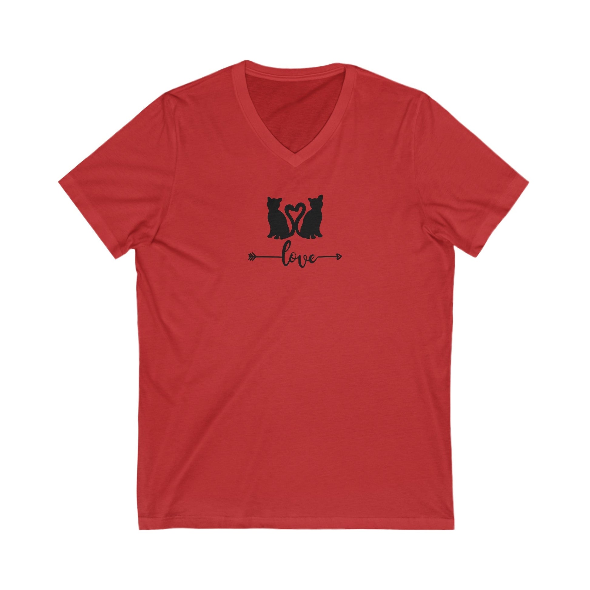 LOVE Unisex Jersey Short Sleeve V - Neck Tee - V - neck - Epileptic Al’s Shop
