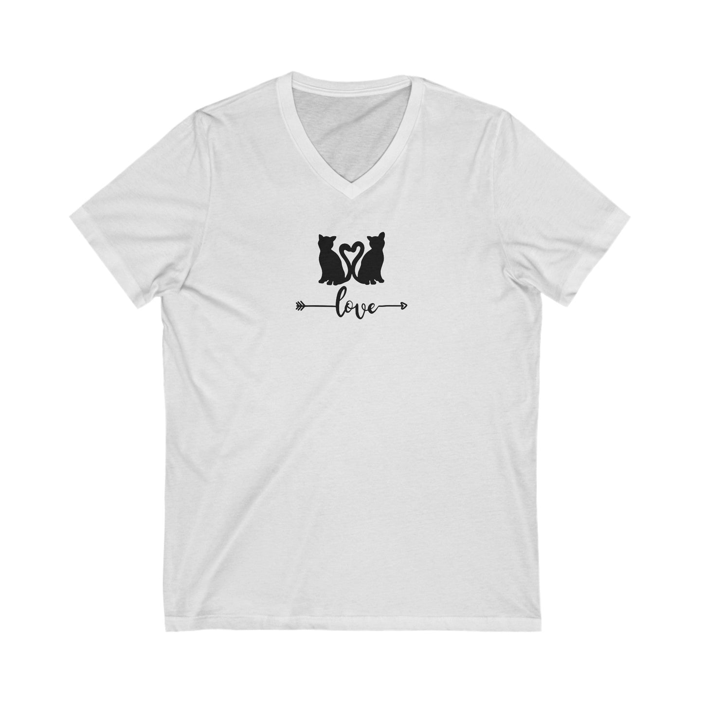 LOVE Unisex Jersey Short Sleeve V - Neck Tee - V - neck - Epileptic Al’s Shop
