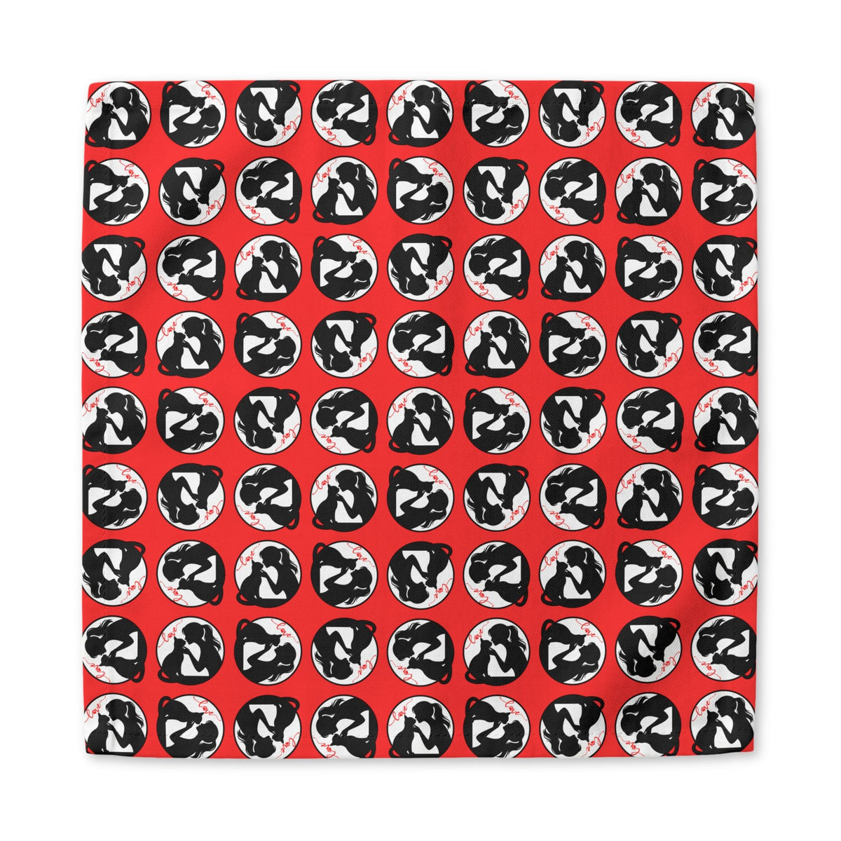 Love & Whiskers Cotton Twill Napkin | Cat Lover Table Linen - Dining, Napkins - EpiAl's Shop