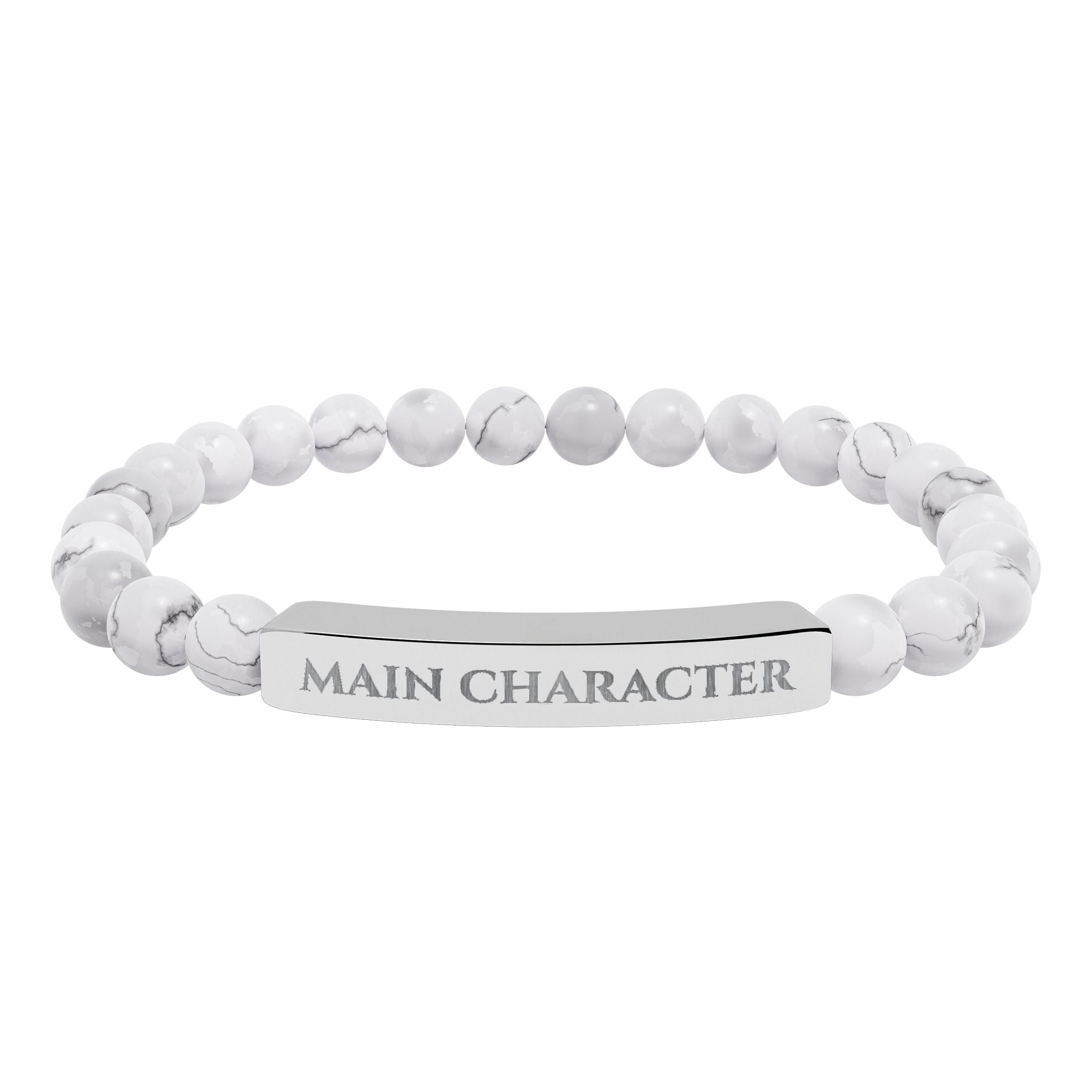 Main Character Natural Stone Engraved Bar Bracelet - Jewelry, Bracelets - EpiAl's Shop