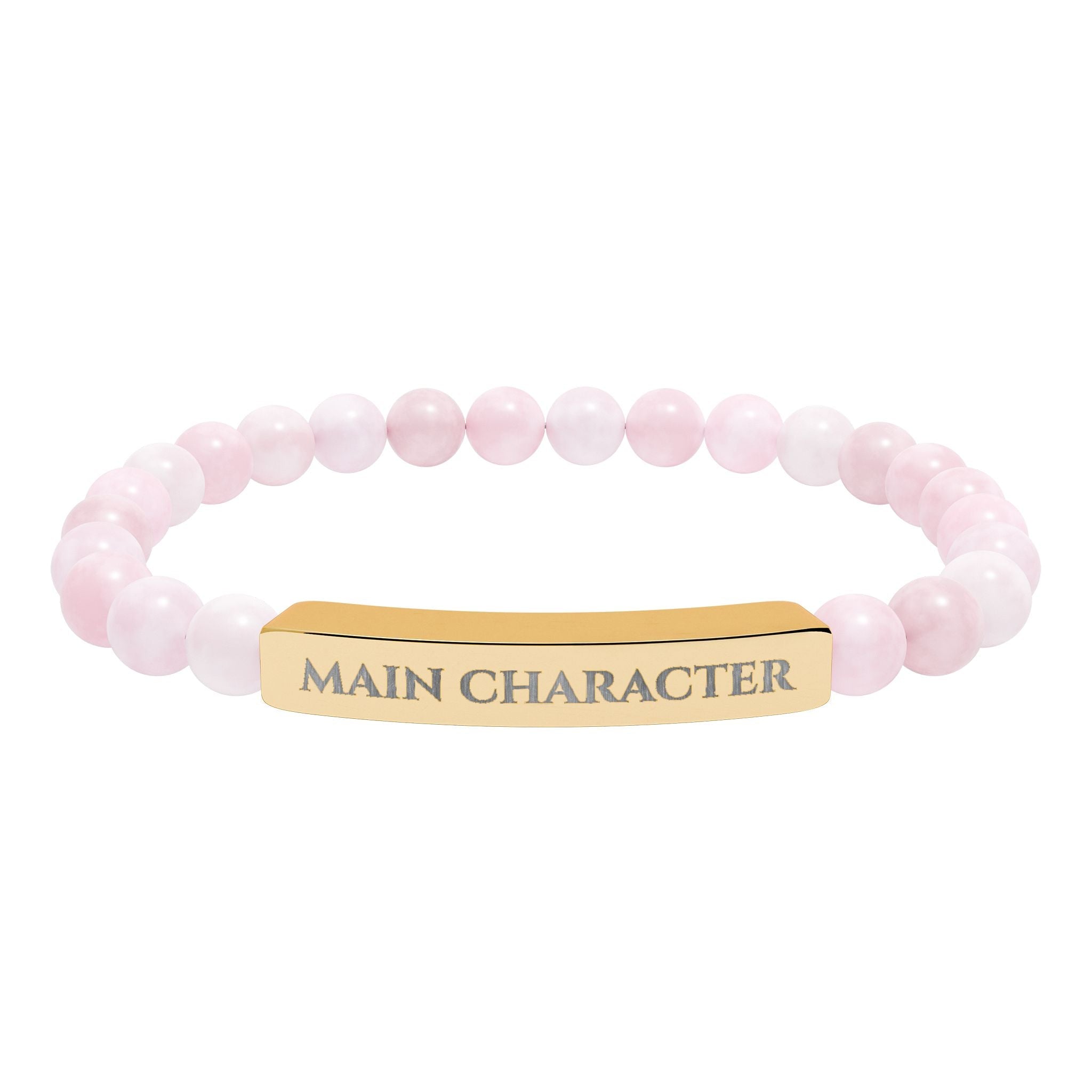 Main Character Natural Stone Engraved Bar Bracelet - Jewelry, Bracelets - EpiAl's Shop